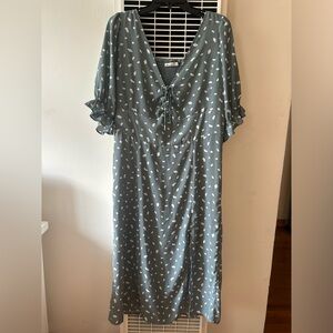 Abercrombie & Fitch Cinched Top Midi Dress size XL